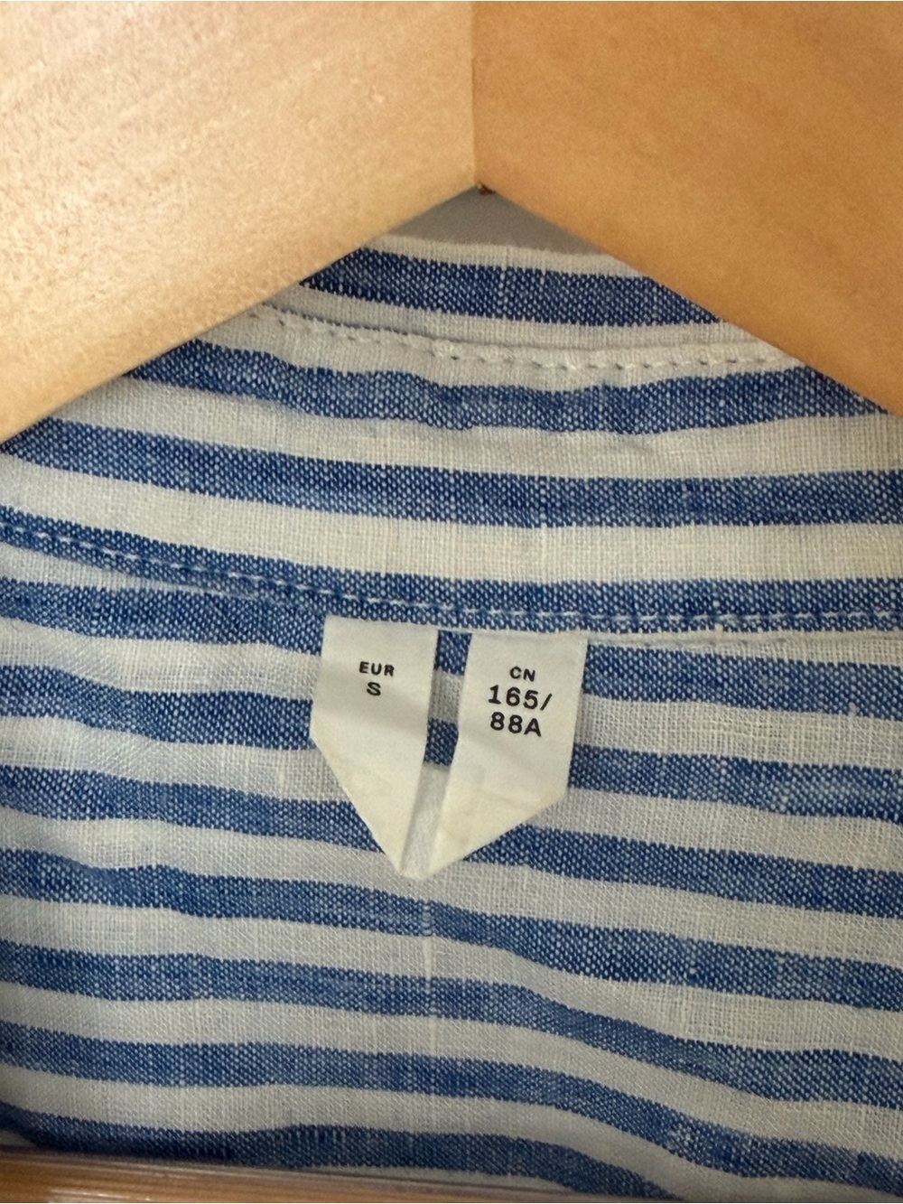 Arket Linen Resort Shirt - Blue & White Stripe - Picture 2 of 5